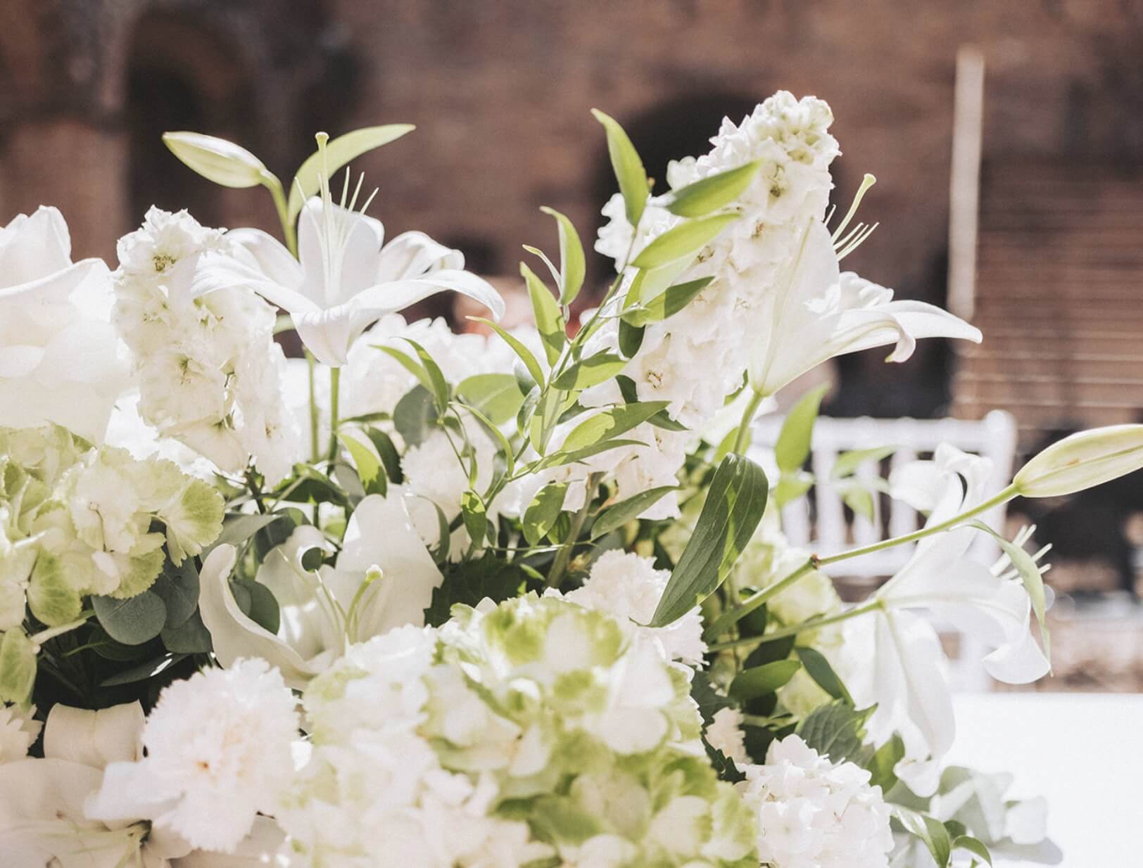 Addobbi floreali per matrimoni, flower design